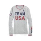 Ralph Lauren Team Usa Long-sleeve T-shirt Andover Heather