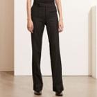Ralph Lauren Lauren Pinstriped Stretch Wool Pant Black/cream