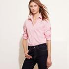 Ralph Lauren Lauren Striped Cotton Shirt Pink Multi