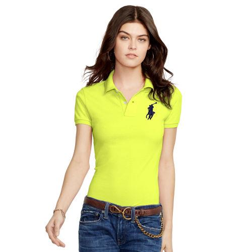 Polo Ralph Lauren Skinny-fit Big Pony Polo Shirt Bright Yellow