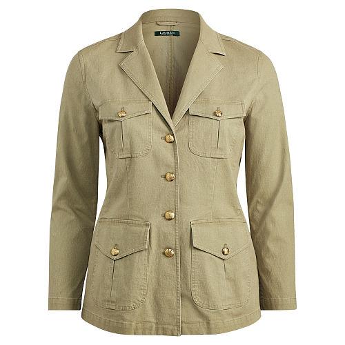 Ralph Lauren Lauren Woman Boxy Cotton Canvas Jacket