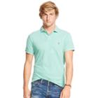 Polo Ralph Lauren Custom-fit Mesh Polo Shirt Resort Green Heather