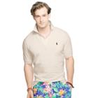 Polo Ralph Lauren Custom-fit Mesh Polo Shirt Expedition Dune Heather