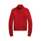 Ralph Lauren Cotton Turtleneck Sweater Bright Red