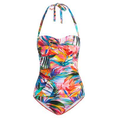 Ralph Lauren Ruched Halter One-piece Multi