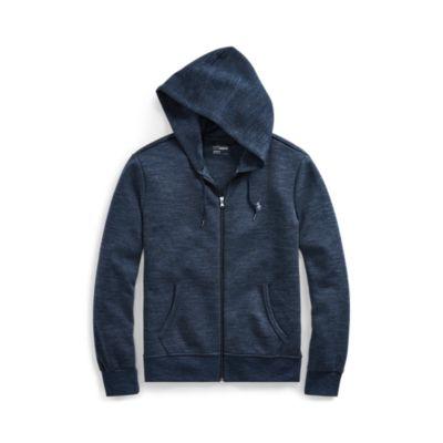 Ralph Lauren Double-knit Full-zip Hoodie Blue Eclipse Heather
