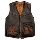 Ralph Lauren Rrl Shearling Full-zip Vest