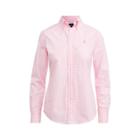 Ralph Lauren Slim Fit Gingham Poplin Shirt 566c Pink/white