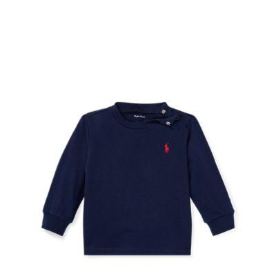Ralph Lauren Cotton Long-sleeve T-shirt Cruise Navy 12m