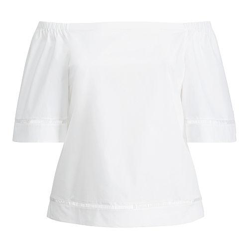Ralph Lauren Lauren Woman Cotton Off-the-shoulder Top