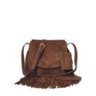 Polo Ralph Lauren Fringed Suede Cross-body Bag Snuff
