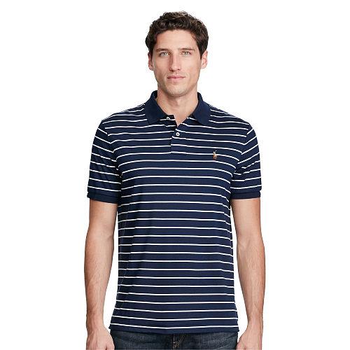 Polo Ralph Lauren Custom-fit Pima Cotton Polo French Navy/white
