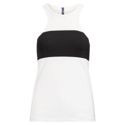 Ralph Lauren Mesh-panel Color-blocked Tank White