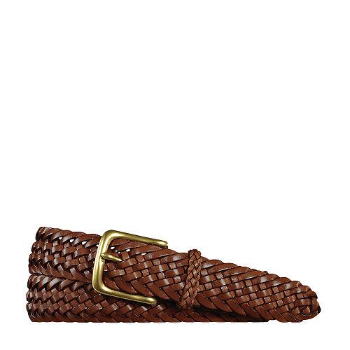 Ralph Lauren Sportsman Braided Belt Dark Brown