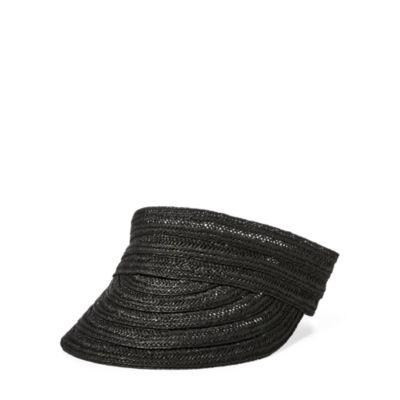 Ralph Lauren Straw Visor Black