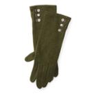 Ralph Lauren Lauren Buttoned Touch Screen Gloves Cypress Green