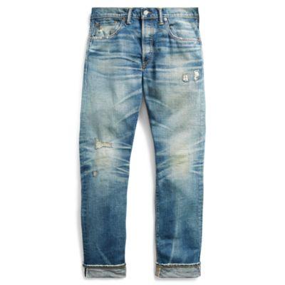 Ralph Lauren Slim Fit Selvedge Jean Ridgway Wash