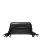 Polo Ralph Lauren Fringed Leather Clutch Black