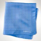 Polo Ralph Lauren Polka-dot Silk Pocket Square Blue
