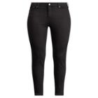 Ralph Lauren Premier Skinny Curvy Crop Jean Jet Black Wash