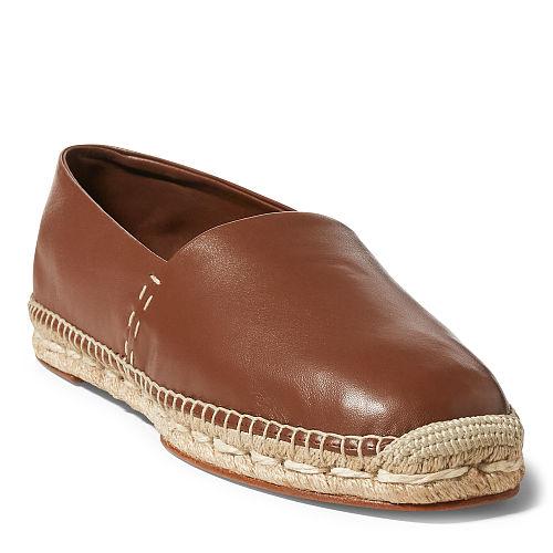 Ralph Lauren Calean Nappa Espadrille Tan