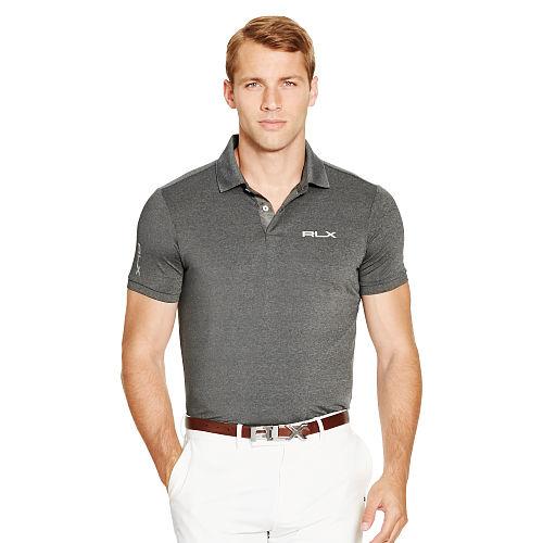 Ralph Lauren Rlx Golf Custom-fit Performance Polo Squire Heather