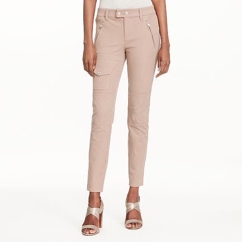 Ralph Lauren Lauren Petite Stretch Cotton Cargo Pant Truffle