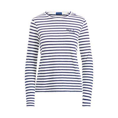 Ralph Lauren Striped Long-sleeve T-shirt Cruise Navy/nevis