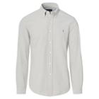 Polo Ralph Lauren Slim Garment-dyed Cotton Shirt Soft Grey