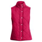 Ralph Lauren Quilted Mockneck Vest Carmine Red