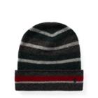 Ralph Lauren Stripe Felted Wool Hat Charcoal/multi