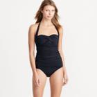 Ralph Lauren Lauren Ruched Halter One-piece Black