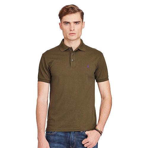 Polo Ralph Lauren Slim Stretch Cotton Mesh Polo Armadillo