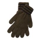 Polo Ralph Lauren Rib-knit Wool-cashmere Gloves Olive/black