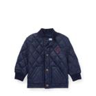 Ralph Lauren Quilted Baseball Jacket French Navy 6m