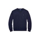 Ralph Lauren Merino Wool V-neck Sweater Hunter Navy