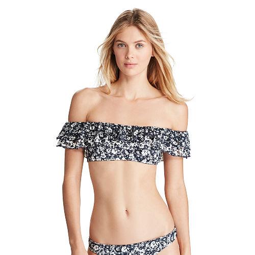 Polo Ralph Lauren Floral Off-the-shoulder Top Nvy