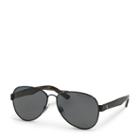 Polo Ralph Lauren Pilot Sunglasses Semi Shiny Black