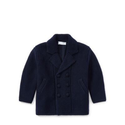 Ralph Lauren Merino Wool Sweater Coat Navy 18-24m
