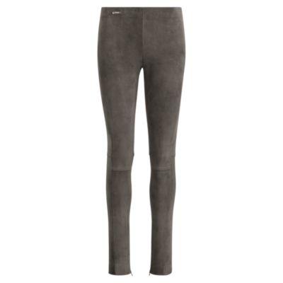 Ralph Lauren Suede Skinny Pant Alpine Grey