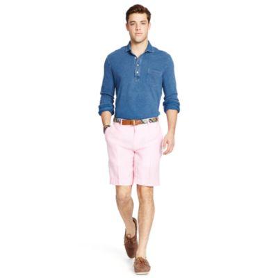 Ralph Lauren Classic-fit Chambray Short Pink/white Solid