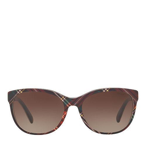 Polo Ralph Lauren Tartan Butterfly Sunglasses Black Tartan