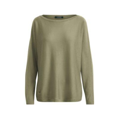 Ralph Lauren Modal-silk Boatneck Sweater Autumn Sage