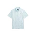 Ralph Lauren Knit Oxford Shirt Aquamarine/white 4x Big