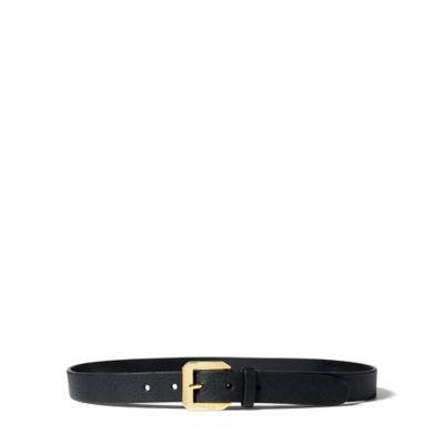 Ralph Lauren Emden Pebbled Belt Black