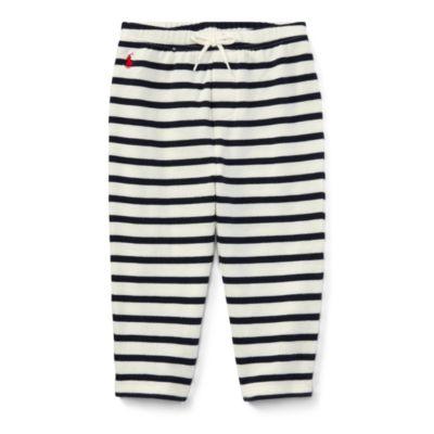 Ralph Lauren Striped Atlantic Terry Pant Clubhouse Cream/navy 3m