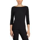 Ralph Lauren Lauren Lace-up-sleeve Cotton Top