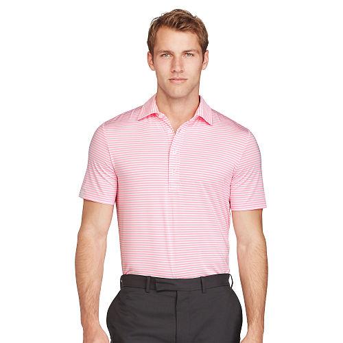 Ralph Lauren Rlx Golf Active-fit Performance Polo Neon Pink/pure White