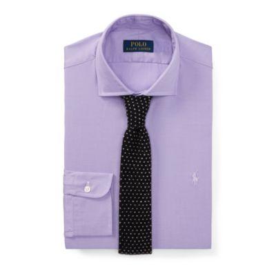 Ralph Lauren Classic Fit Cotton Dress Shirt 1867b Wild Lavender