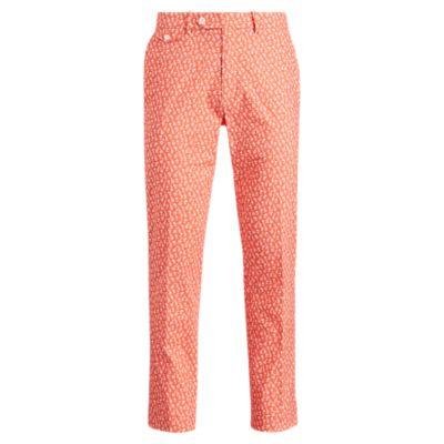 Ralph Lauren Classic Fit Stretch Pant Deep Mango Giraffes